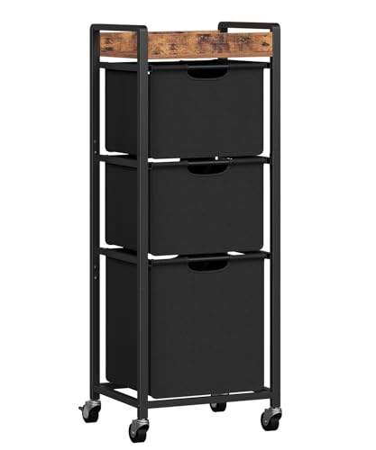 50% Off HOOBRO 3-Section Laundry Hamper with Wheels
