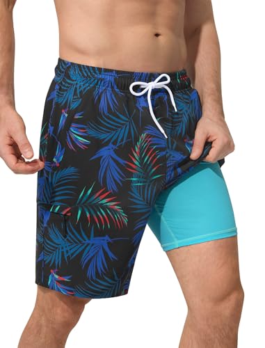 50% Off SILKWORLD Men's Swim Trunks with Compression Liner