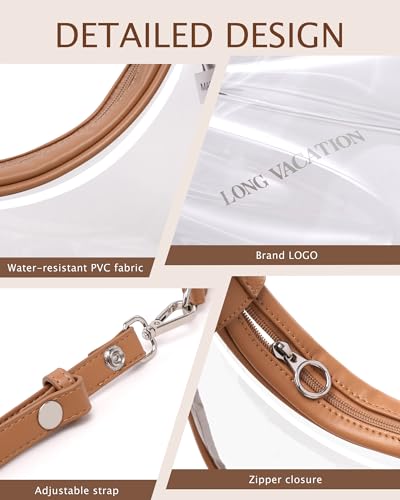 50% Off LONG VACATION Clear Stadium Crossbody Bag - Image 5