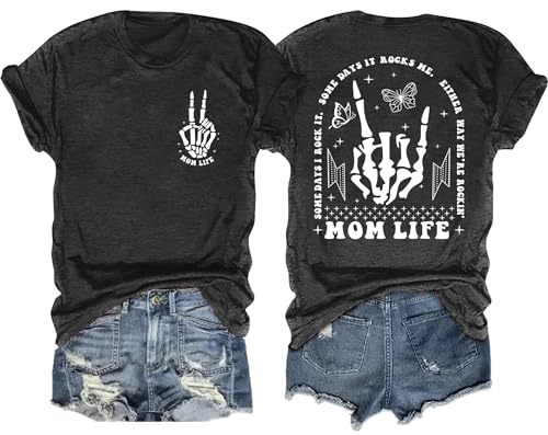 23% Off Ithalt Skeleton Print Mama Tee - Code SK2WRN67