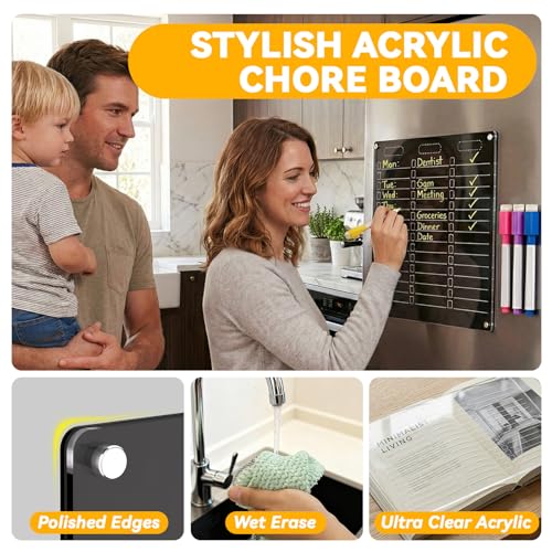 33% Off YNGRUE Acrylic Magnetic Dry Erase Board - Image 5