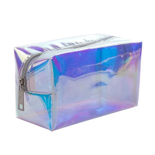 50% Off Rainbow Holographic Makeup Bag – Clear TPU Pouch