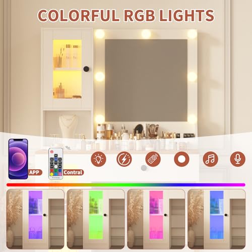 33% Off IDEALHOUSE Makeup Vanity Desk & Mirror - Image 4