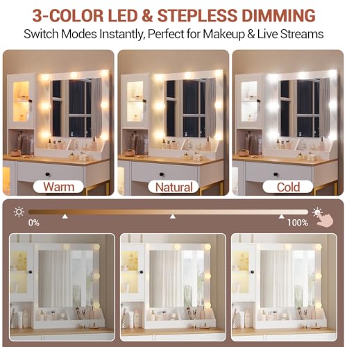33% Off IDEALHOUSE Makeup Vanity Desk & Mirror - Image 5