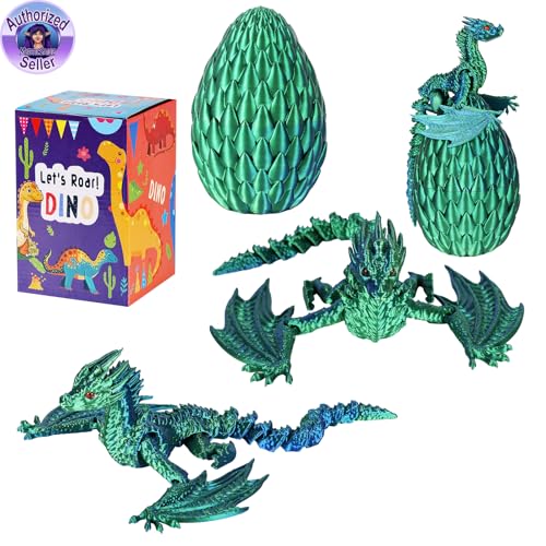 50% Off 3D Printed Articulated Dragon Egg Fidget Toy