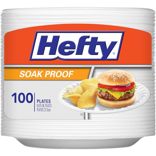 Hefty Soak-Proof Foam Plates - 100 Count for $6.32