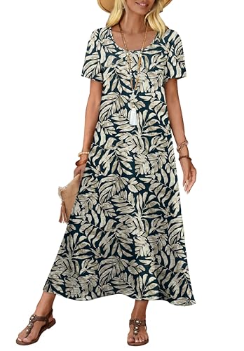 OFEEFAN Women's Maxi Dress with Pocket - 50% Off Deal