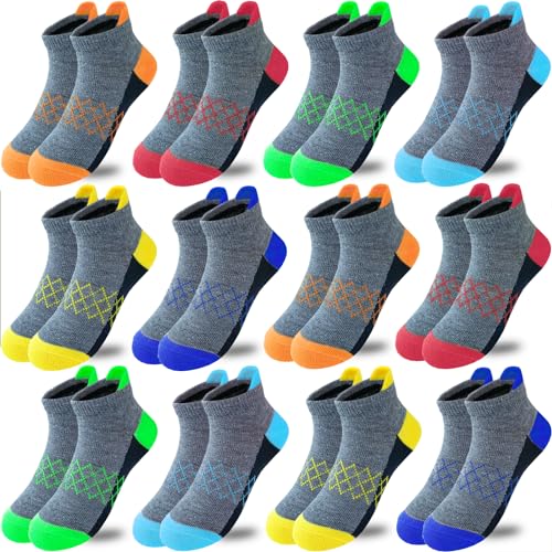 50% Off JAMEGIO Boy Socks 12-Pack Ankle Athletic