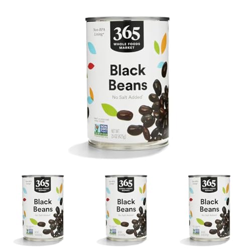 10% Off 365 Unsalted Black Beans, Pack of 4