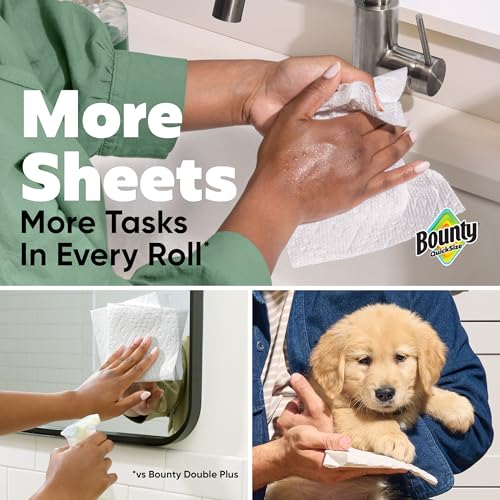 Bounty Paper Towels 12 Family Triple = 40 Regular Rolls - Image 3