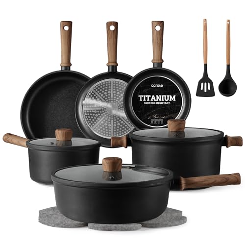 CAROTE 16pc Cookware Set: 36% Off & Nonstick