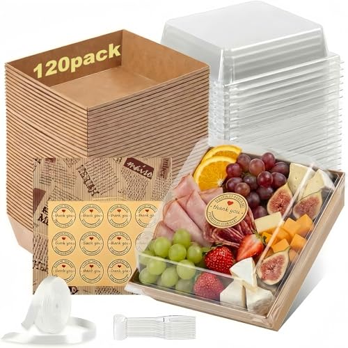 50% Off 120Pcs Charcuterie Boxes with Clear Lids