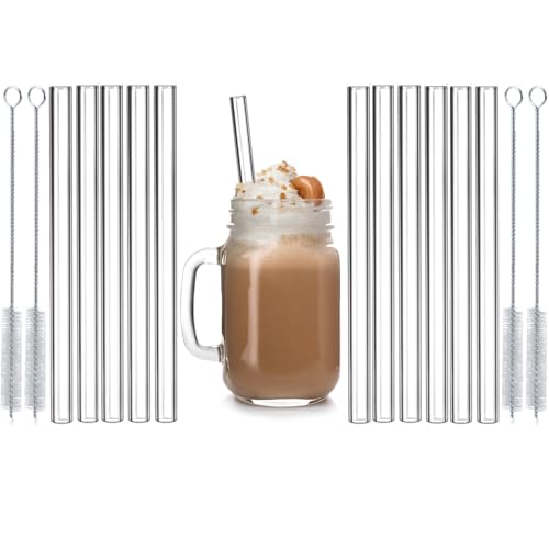 6-inch Glass Straws Set: Save with Coupon + Eco-Friendly