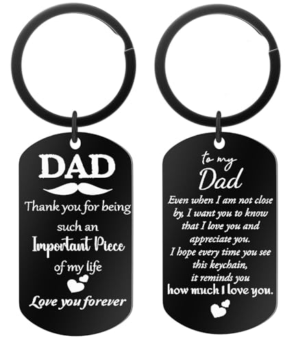 50% Off Dad Keychain - Heartfelt Gift from Daughter/Son