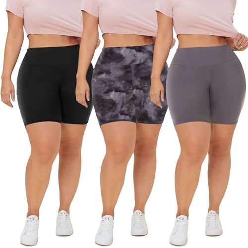 46% Off QGGQDD Plus Size Biker Shorts 3-Pack