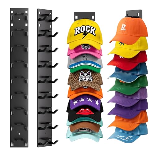 55% Off HINIHAO Hat Organizer 2-Pack – Holds 18 Caps