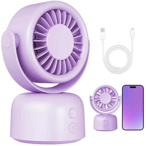 50% Off Decute Small Quiet Desktop Fan with Auto Rotate