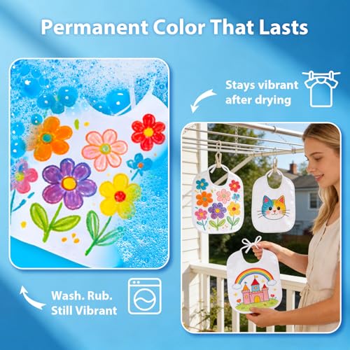 50% Off KERIFI 20-Color Dual Tip Fabric Markers - Image 4