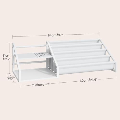CHOEZON Kids Bookshelf with 2 Shelves & Sling Rack - Image 2