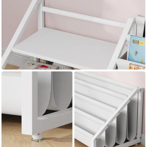 CHOEZON Kids Bookshelf with 2 Shelves & Sling Rack - Image 5