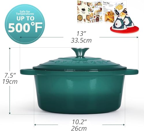 43% Off Overmont 5.5QT Enameled Cast Iron Dutch Oven - Image 5