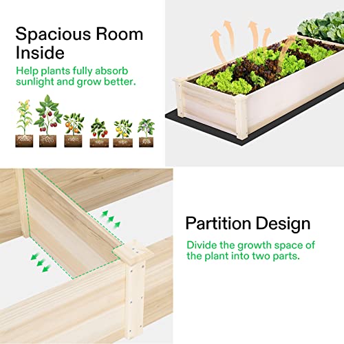 50% Off VIVOSUN Wooden Raised Garden Bed with Trellis - Image 3