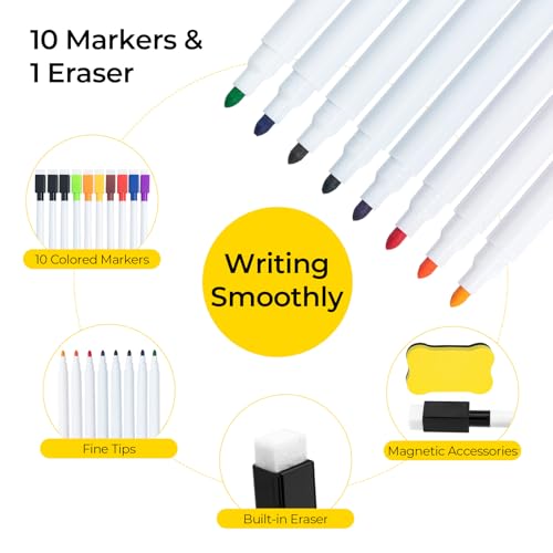 50% Off 3-Pack Dry Erase Calendar for Fridge with Markers - Image 6