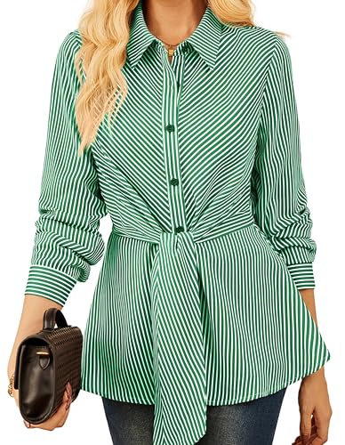 46% Off GRACE KARIN Striped Peplum Work Blouse