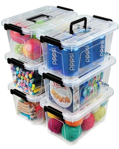 35% Off EOENVIVS 6-Pack Plastic Storage Bins