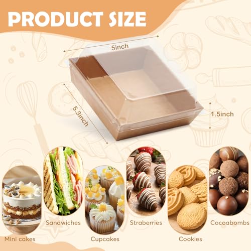 50% Off 120 Mini Charcuterie Boxes with Clear Lids - Image 3