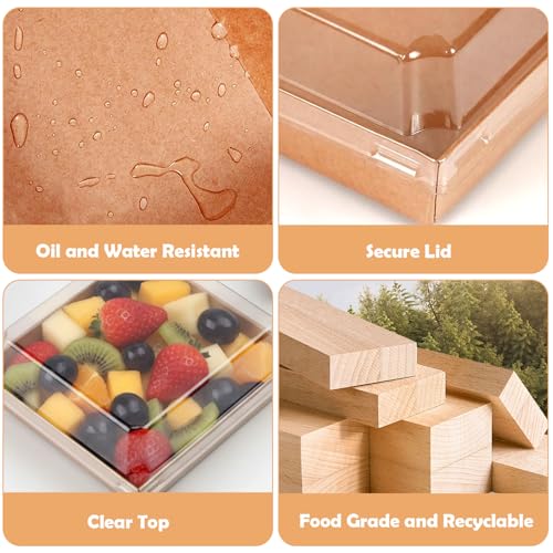 50% Off 120 Mini Charcuterie Boxes with Clear Lids - Image 4