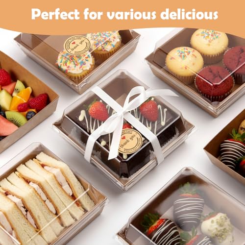 50% Off 120 Mini Charcuterie Boxes with Clear Lids - Image 5