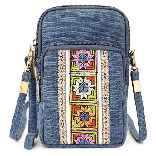 50% Off SILKAREA Canvas Crossbody Cell Phone Purse