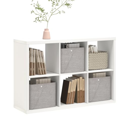 Wooden 6-Cube Storage Shelf with Anti-Tipping – Great Deal