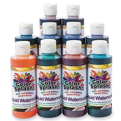 25% Off S&S Worldwide 10-Color Liquid Watercolor Paint