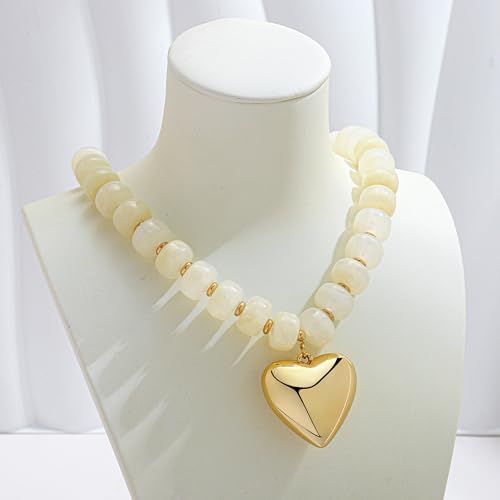 15% Off WOWORAMA Chunky Heart Necklace for Women - Image 5