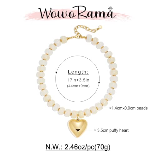 15% Off WOWORAMA Chunky Heart Necklace for Women - Image 6