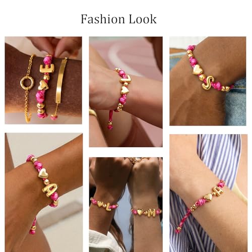 20% Off Gold-Plated Bubble Initial Bracelet for Women - Image 3