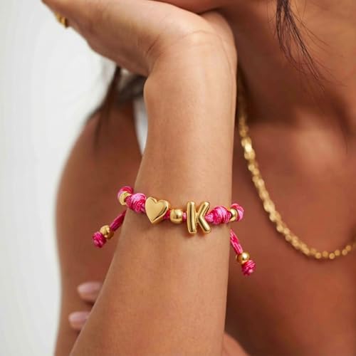 20% Off Gold-Plated Bubble Initial Bracelet for Women - Image 4