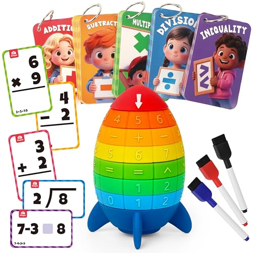 50% Off Coogam Math Spinning Rocket Toy for Kids 3-8