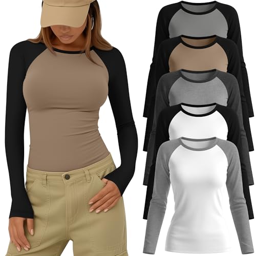 31% Off 5 Pack Women's Raglan Baseball Tees - Only $8.99