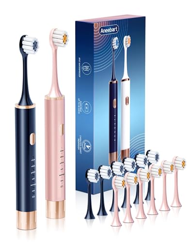 13.98 Aneebart Electric Toothbrush 12 Brush Heads
