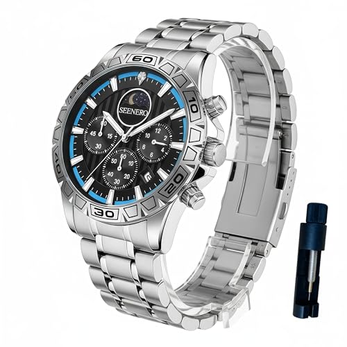 50% Off SEENERO Luxury Men's Watch - Chronograph Moonphase