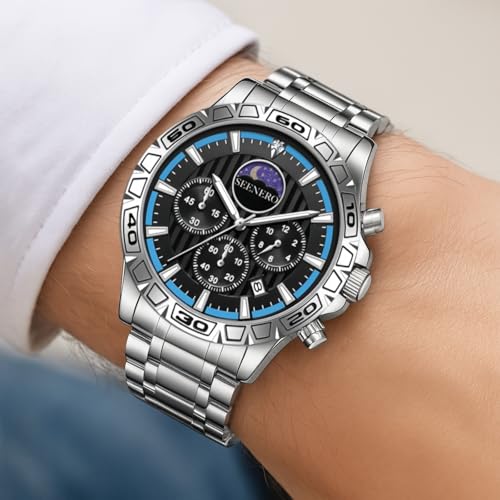 50% Off SEENERO Luxury Men's Watch - Chronograph Moonphase - Image 6