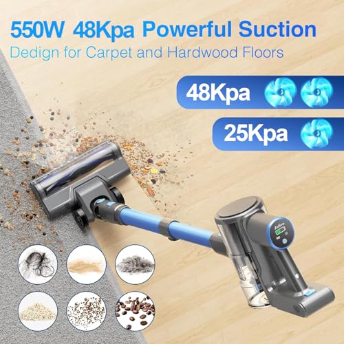 58% Off Zefiro Cordless Vacuum: 40Kpa Suction, 50-Min Runtime - Image 2