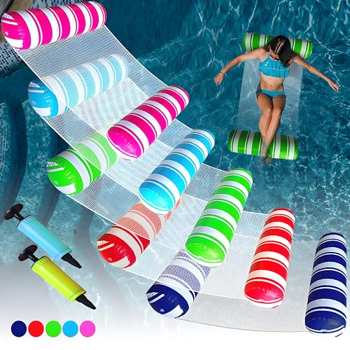 5 Pack Inflatable Pool Floats - Great Summer Fun