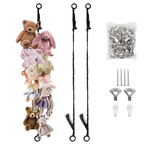 56% Off Munzong Stuffed Animal Storage with 40 Clips