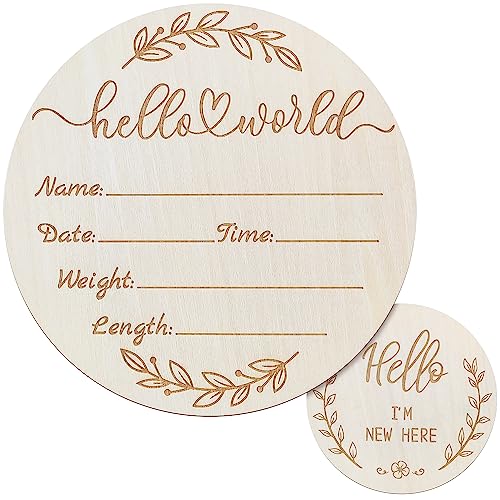 50% Off ZIEYOMI Baby Announcement Sign - Hello World
