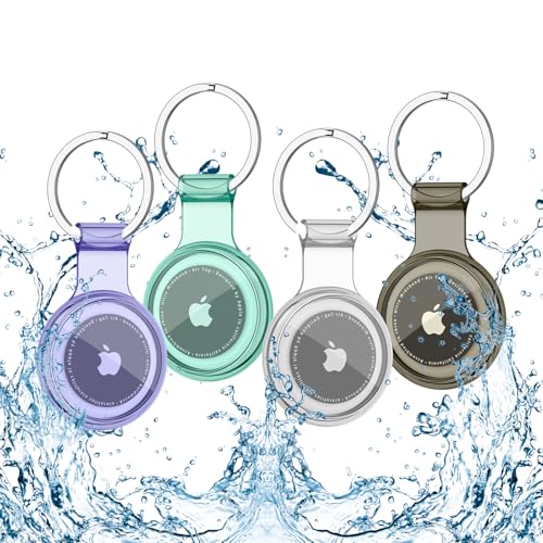 50% Off 4-Pack Waterproof AirTag Holder Cases with Keychain