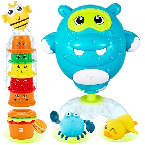 50% Off EKU Hippo Bath Toys for Kids Ages 1-3